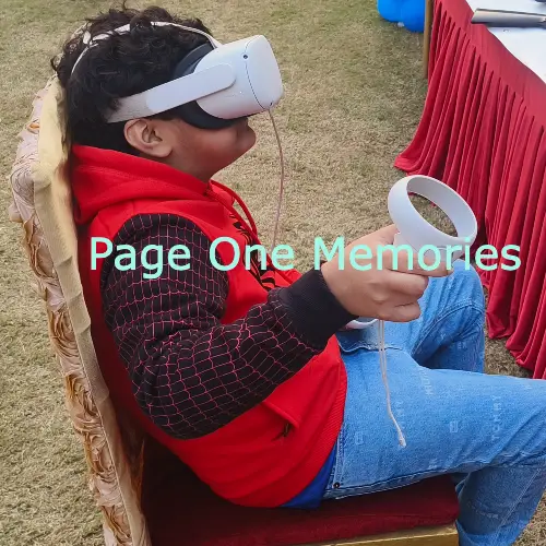 VR games rental Kanpur, virtual reality games, VR birthday party, VR wedding entertainment, corporate VR experiences, school VR activities, college VR events, Page One Memories