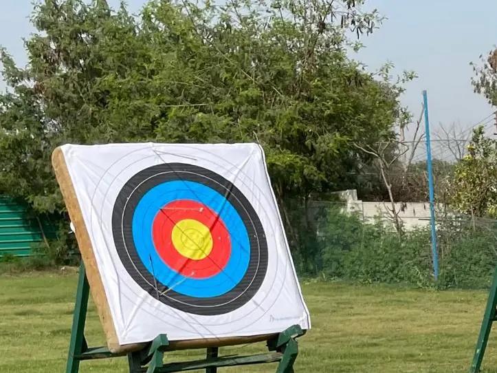 Guests enjoying archery game during a Kanpur celebration