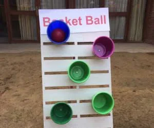 Carnival bucket toss game arranged for a Jaipur celebration