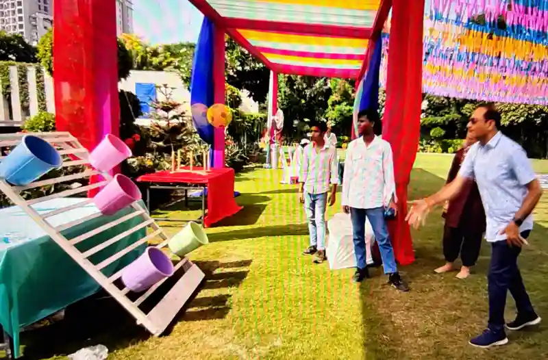 Ball in the Bucket for big party games rental in Mumbai