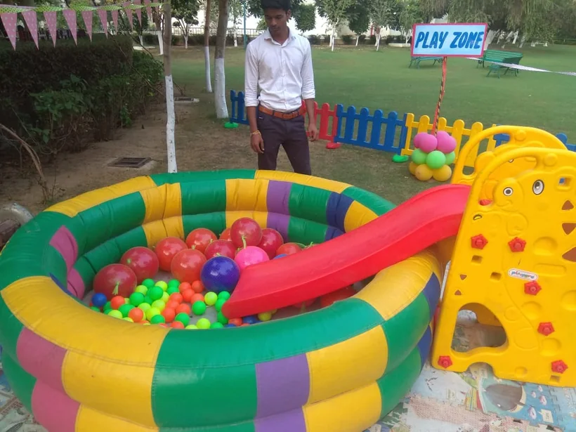 Ball pit play area ready for children in Jaipur