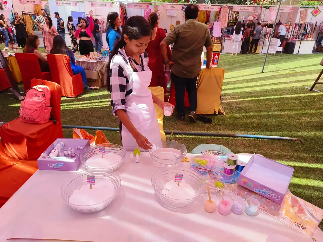 Bath-bomb Activities setup for events in Agra