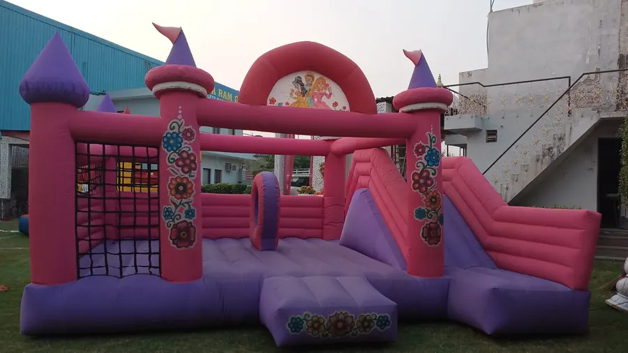 Bouncy Game setup prepared for an event in Delhi