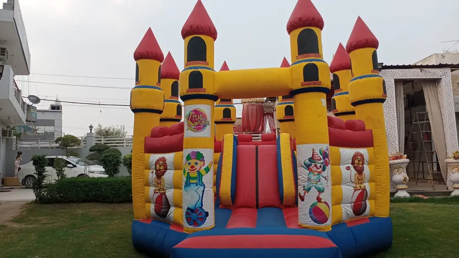 Bouncy Game rental setup for parties and corporate events in Delhi