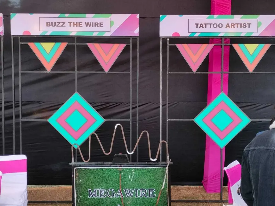 Buzz Wire Game setup prepared for an event in Noida