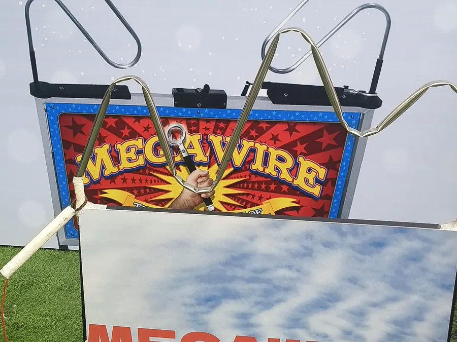 Event-ready buzz wire game setup by Page One Memories in Noida