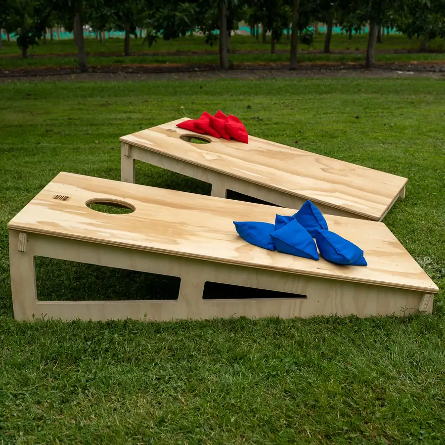 Cornhole game on rent in Mumbai for birthday parties and family events