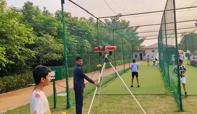 Cricket Bowling Machine rental setup for parties and corporate events in Lucknow