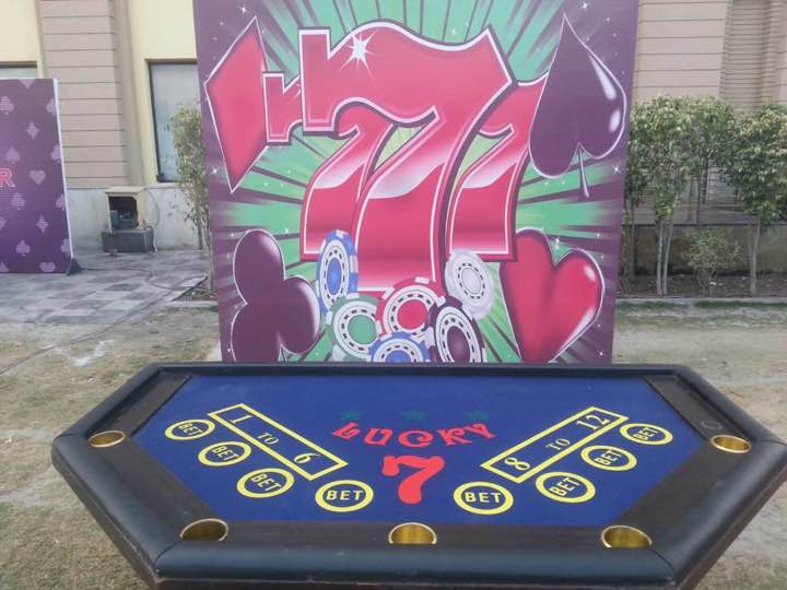 Lucky 7 casino table on rent in Delhi for events Lucky 7 casino table on rent in Delhi for events