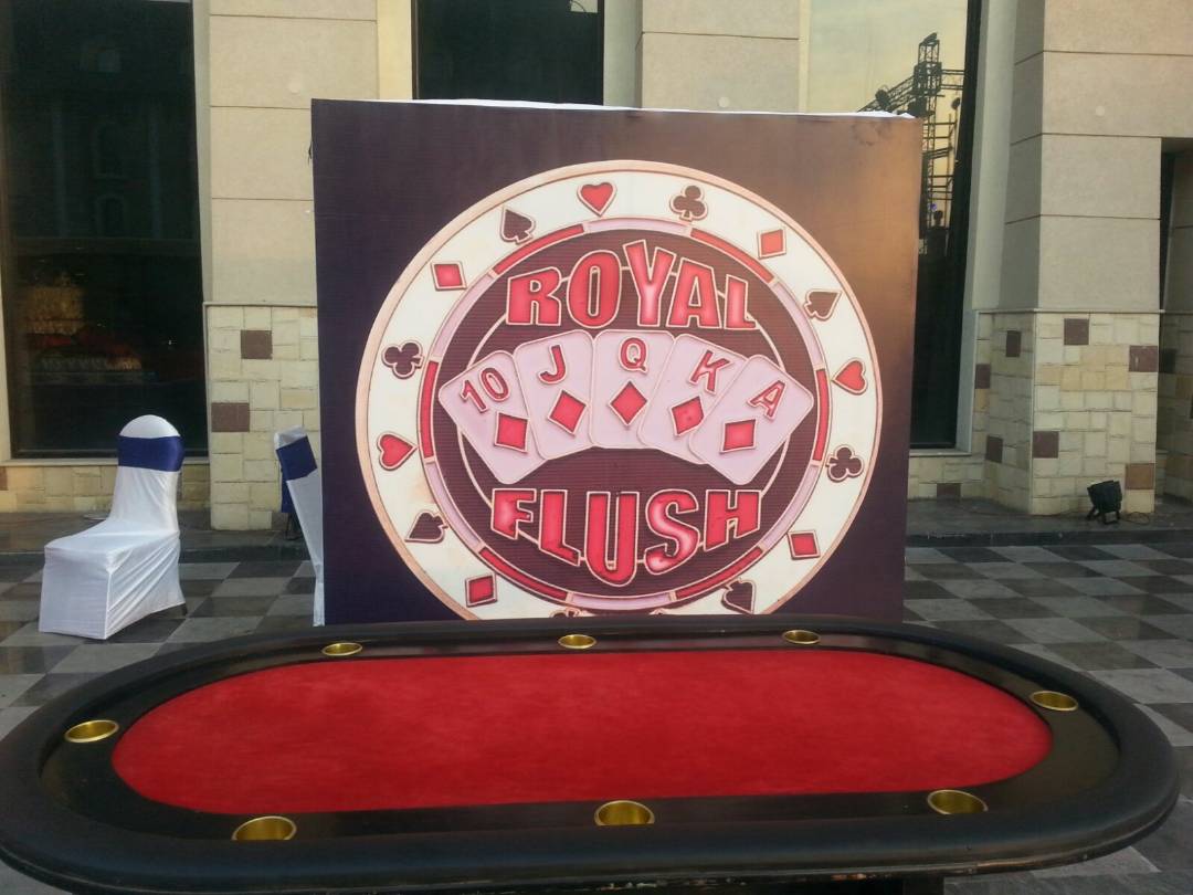 Royal Flush table rental in Delhi for casino theme party Royal Flush table rental in Delhi for casino theme party