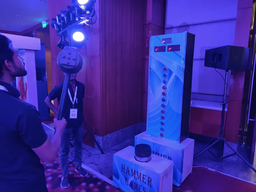 Hammer Arcade Game rental setup for parties and corporate events in Chandigarh
