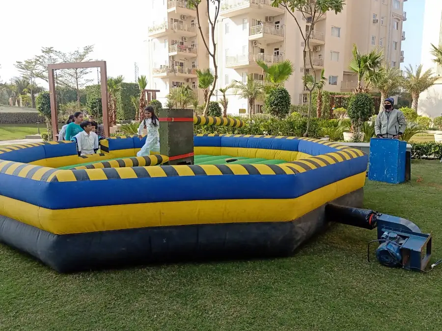 Close view of meltdown game arranged at a Noida venue