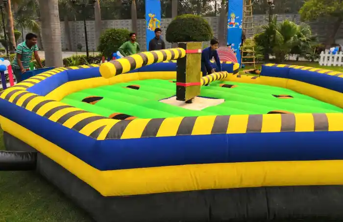 meltdown game, meltdown inflatable rental Noida