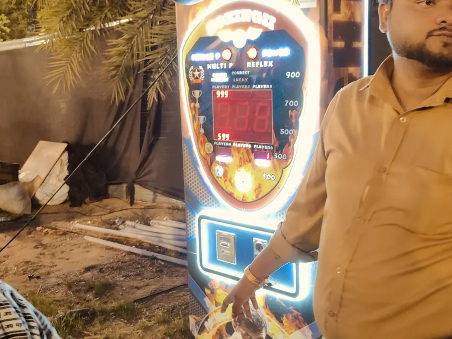 Power Punch Arcade Game rental setup for parties and corporate events in Chandigarh