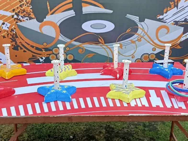 Ring Toss Game on rent in Mumbai prepared for an event