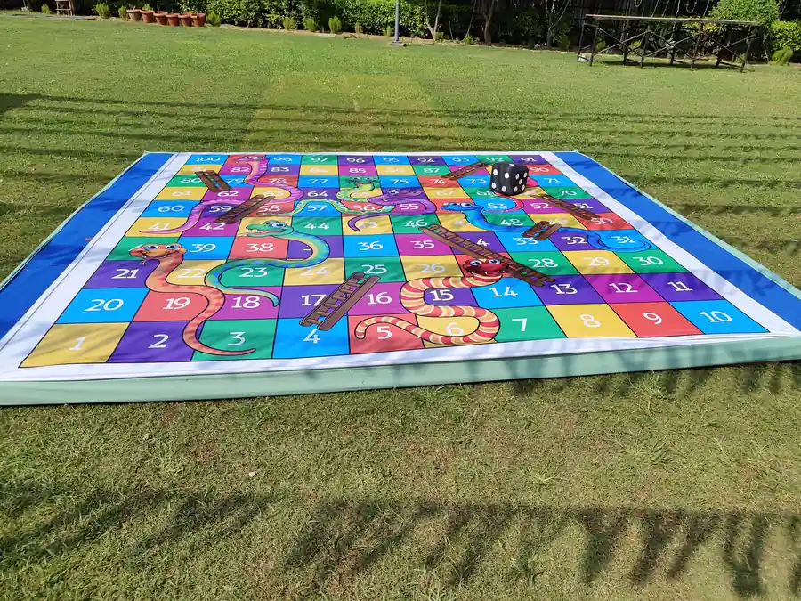 Giant Snake and Ladder Game on rent in Mumbai ready for play