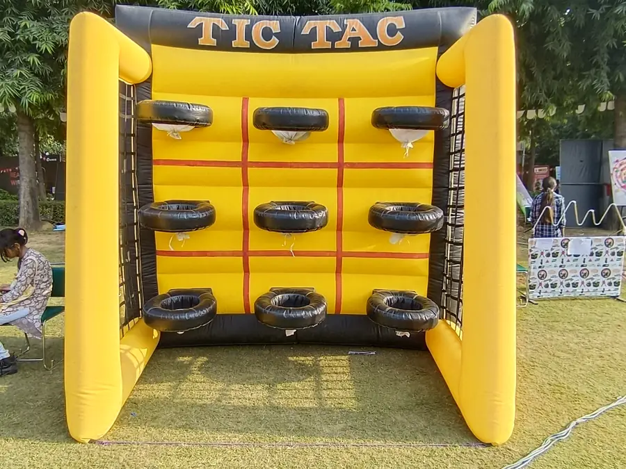 Tic Tac Toe Game setup prepared for an event in Chandigarh