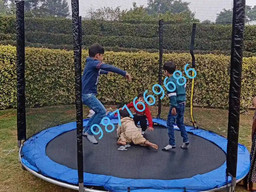 Child enjoying a supervised event trampoline
