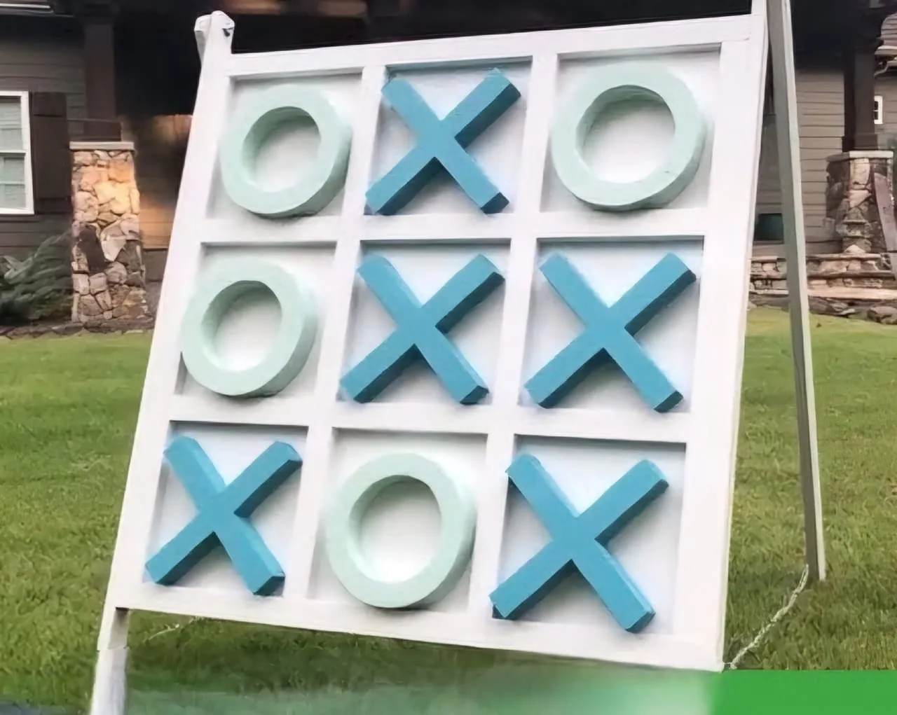 Giant Wooden Tic Tac Toe wooden game on rent in Noida